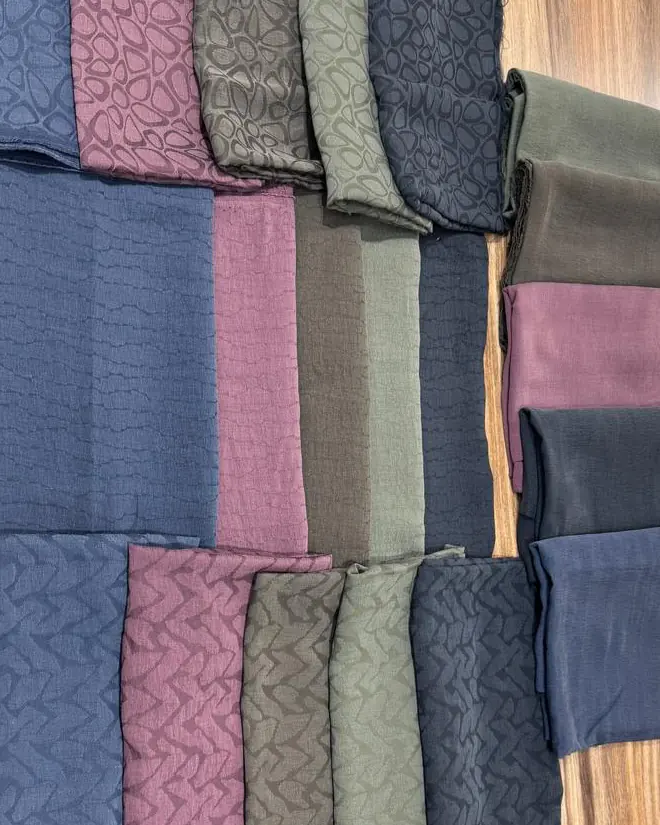 Lyocell Tencel Jacquard photographed fabric view 3 of 7