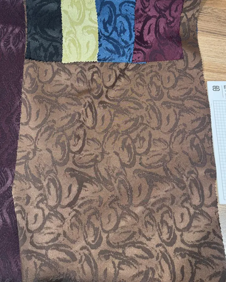 Satin Jacquard photographed fabric view 2 of 12